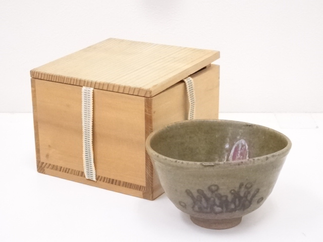 JAPANESE TEA CEREMONY / CHAWAN(TEA BOWL) / UNDERGLAZE IRON